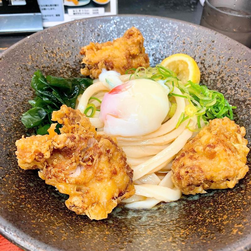 鶏玉ぶっかけ(極楽うどん　TKU （ティーケーユー）)