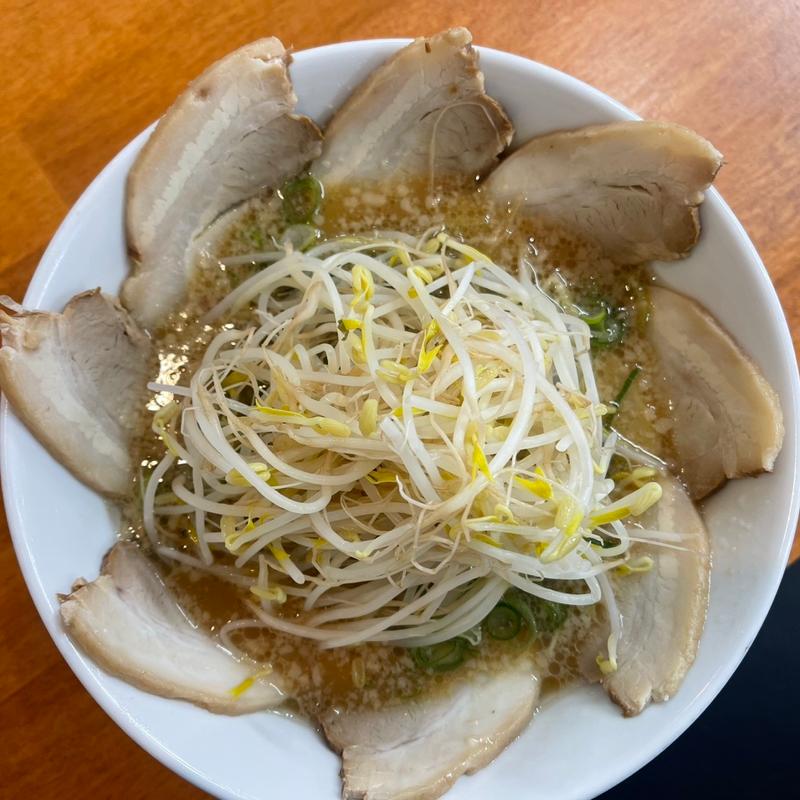 豚骨醤油ラーメン　焼豚&もやしトッピング(あがいやんせ 東岡山店)