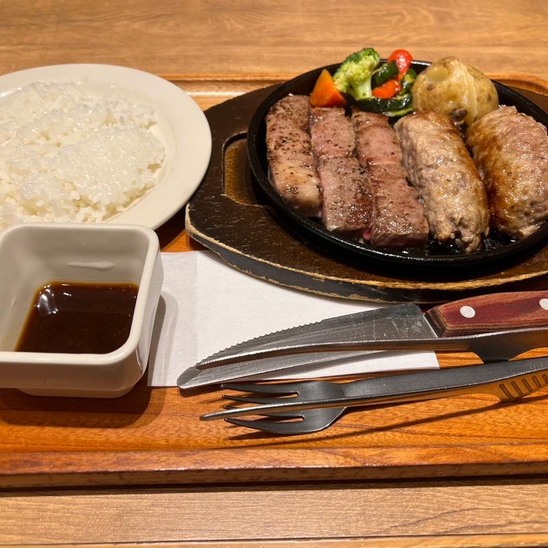 プレミアム肉祭りセット（レギュラー）(いしがまやハンバーグ プライムツリー赤池店)