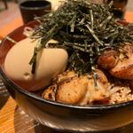 炙り鶏と味玉つけ汁蕎麦（蕎麦2倍）(から好し 富山空港通店)