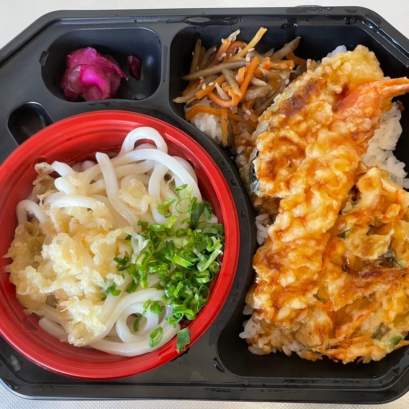 天丼うどんセット(ウオロク 新津店)
