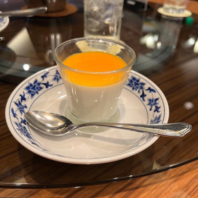 杏仁プリン(重慶飯店新館レストラン)