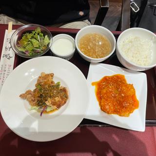 黒酢の酢豚&麻婆豆腐セット(謝朋殿 シャホウデン イオンレイクタウンkaze店)
