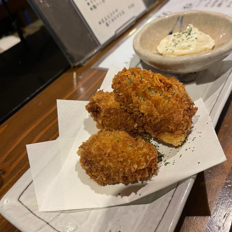 カキフライ自家製タルタルソース(ワサビ （wasabi）)