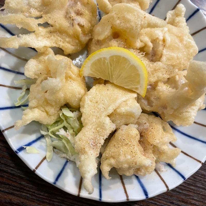 白子の天ぷら(大衆すし居酒 天六)