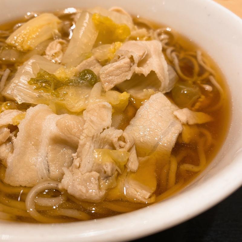 柚子胡椒香る 豚肉白菜そば(いろり庵きらく稲毛店)