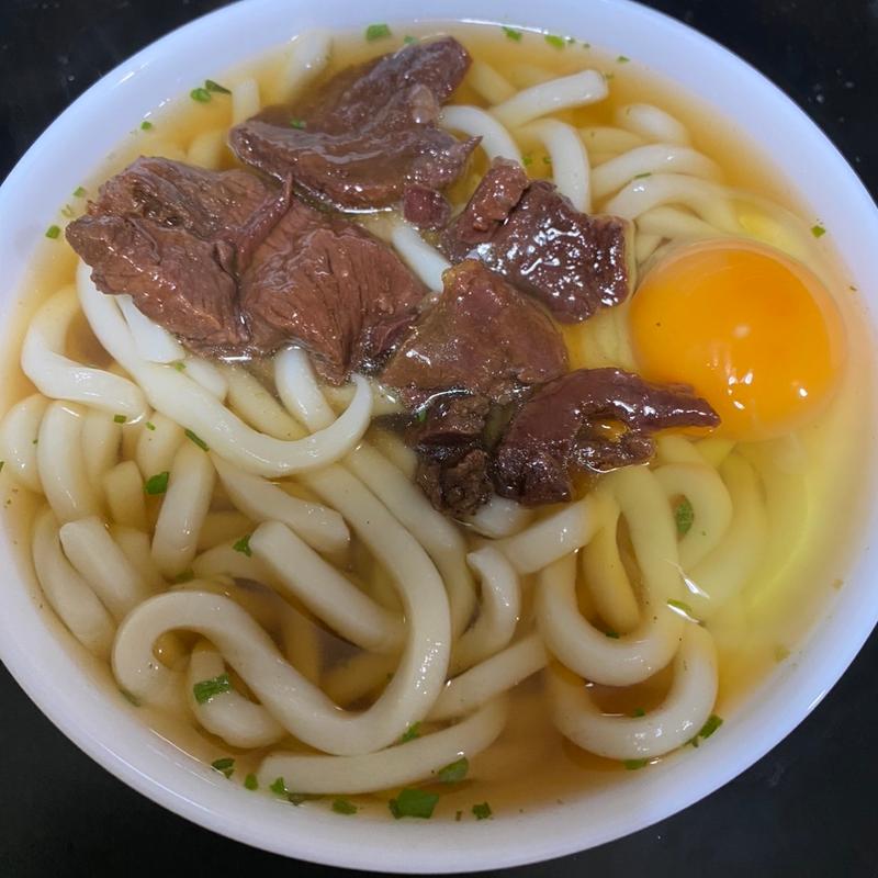 肉月見うどん(フードウェイ小戸店)