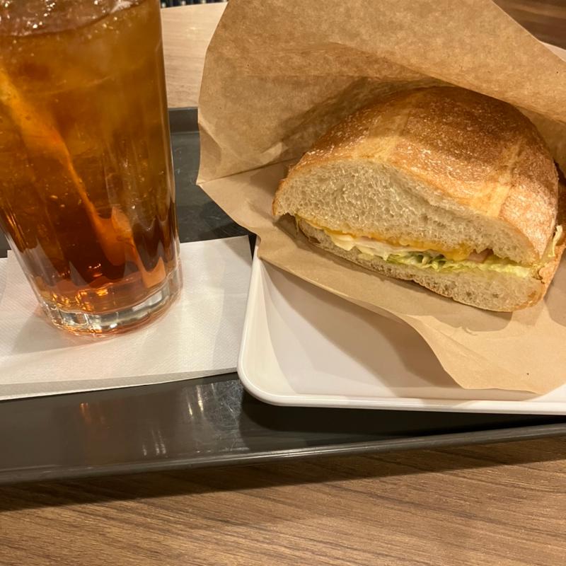 ホットサンドハムチーズ(サンマルクカフェ 札幌ル・トロワ店)