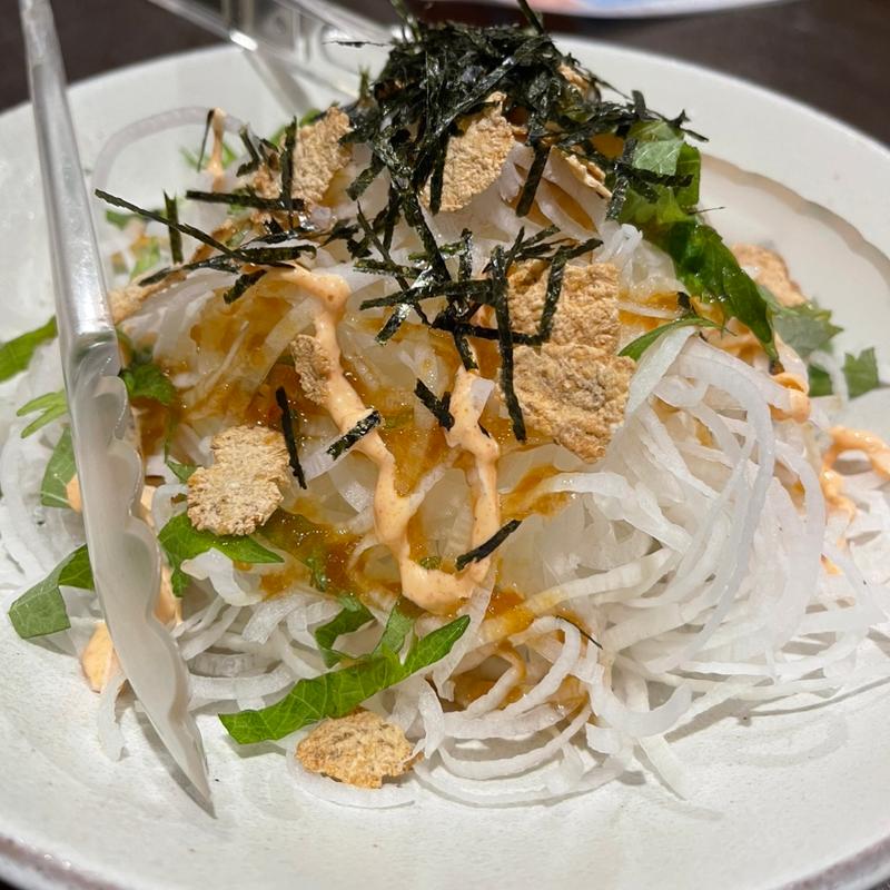 明太マヨ大根サラダ(ごちそう村 西明石店)