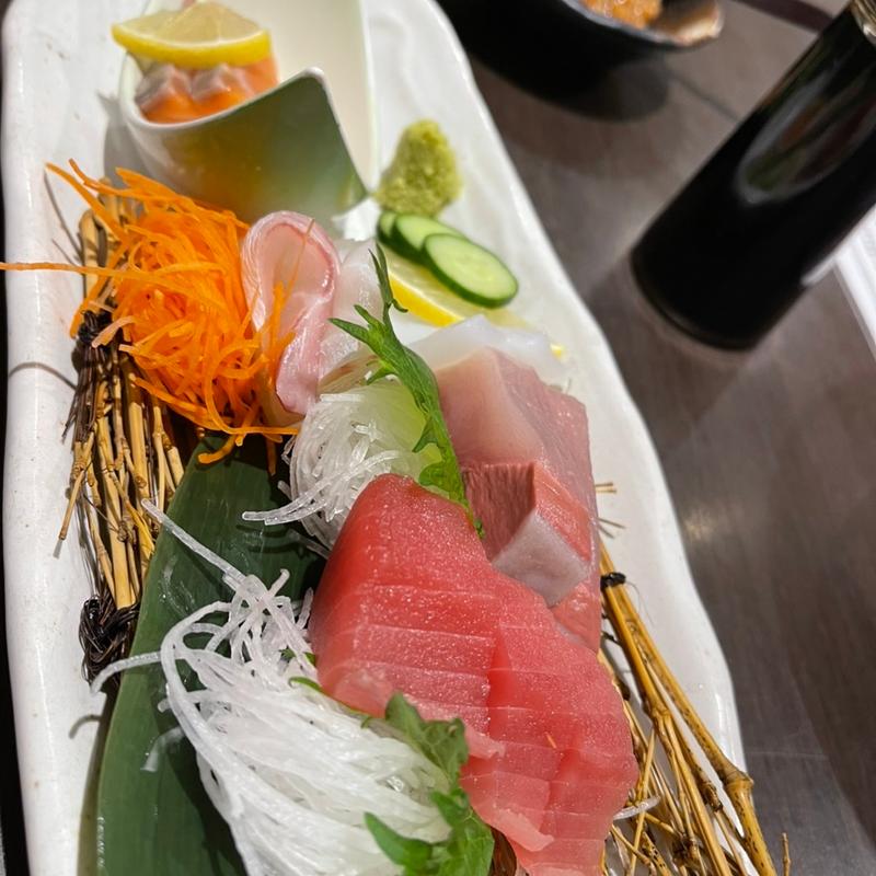 お造りお手ごろ5種盛り(ごちそう村 西明石店)