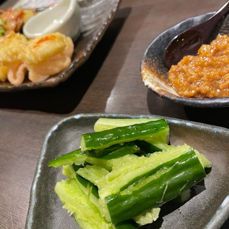 鶏味噌きゅうり(ごちそう村 西明石店)