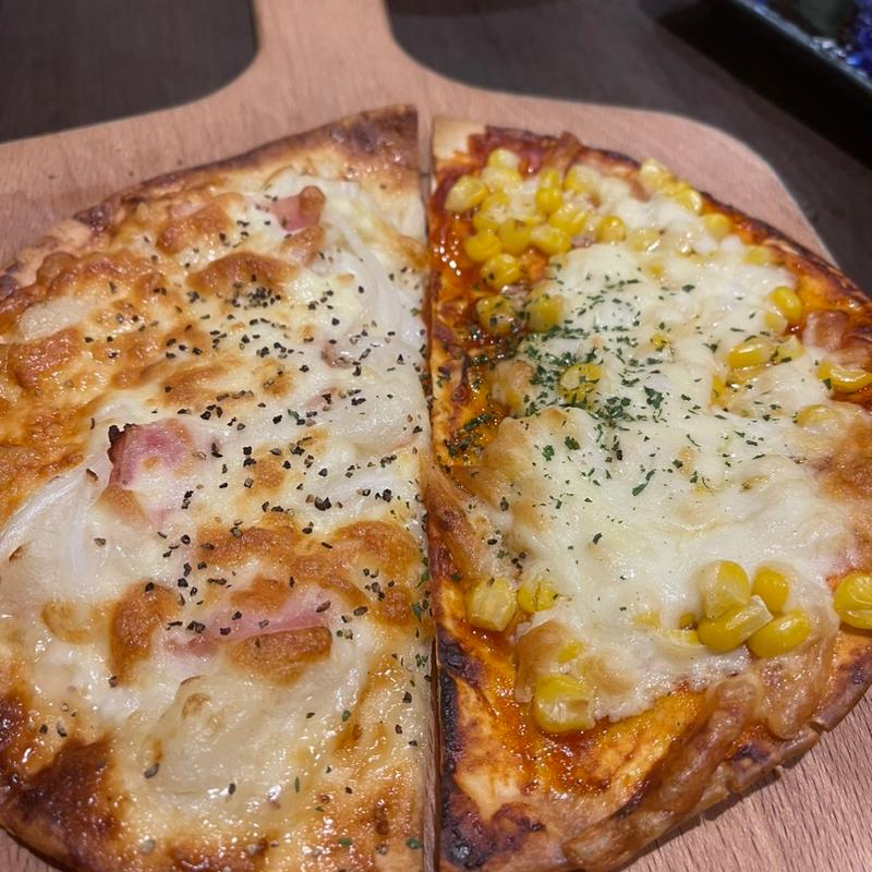 おつまみピザハーフ&ハーフ(ごちそう村 西明石店)