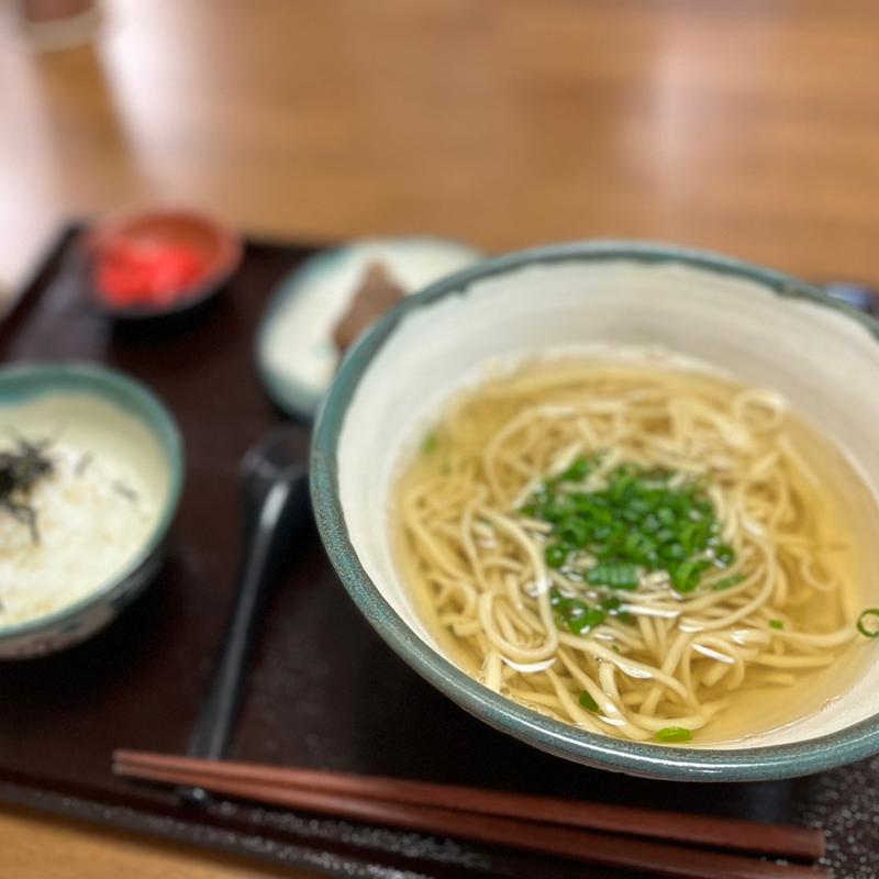 磯ノ宮定食(天然金目鯛だし沖縄そば 磯ノ宮)