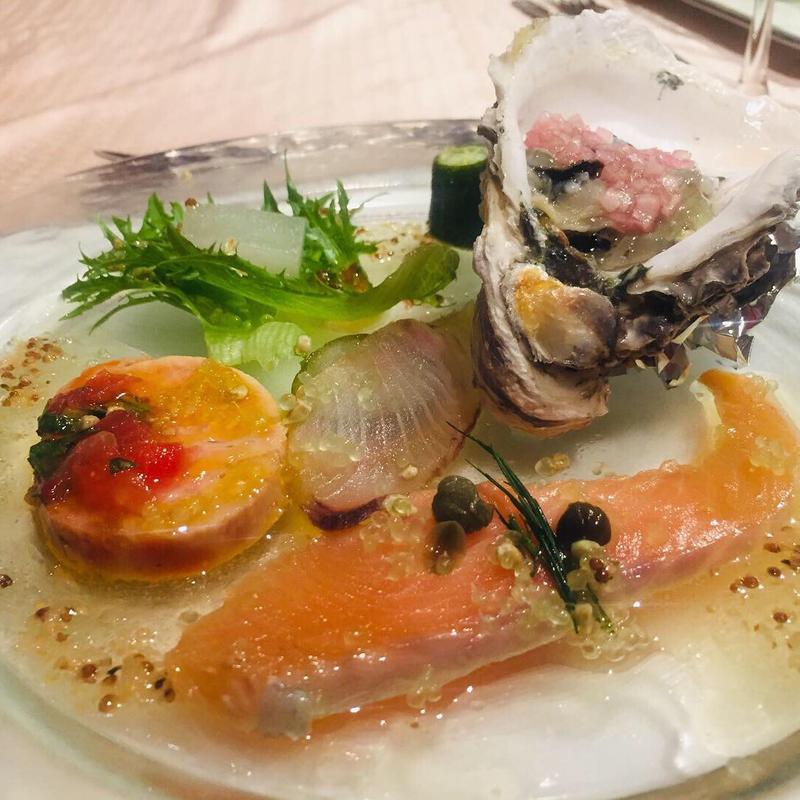 北と南の海の幸のオードヴル(フランス厨房 旬彩 中央駅店 )