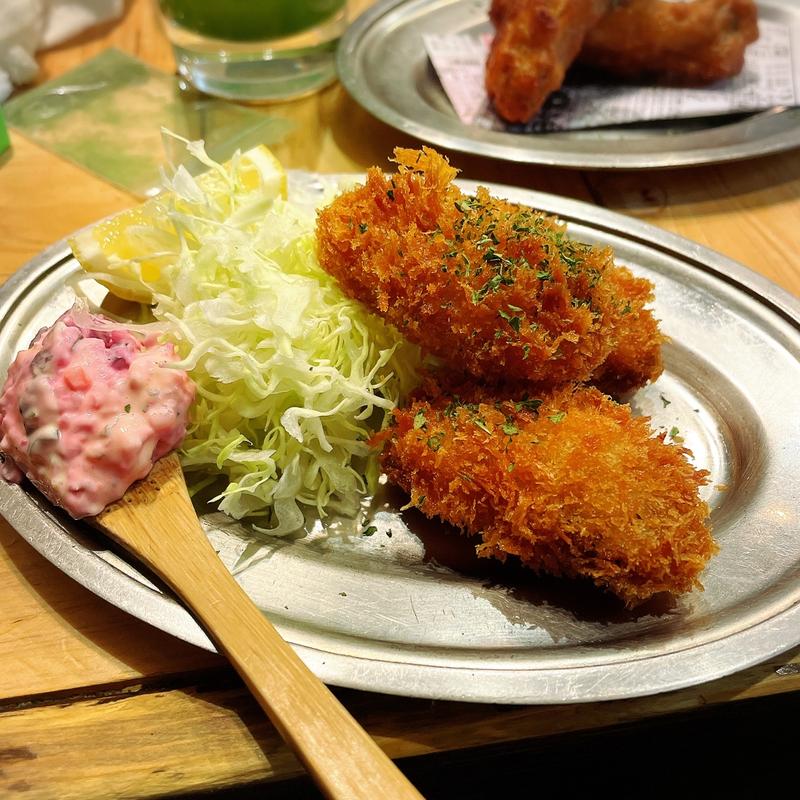 広島産カキフライ しば漬タルタル(大衆酒場 チャン栓チャン)