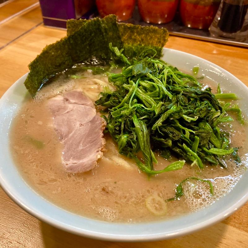 並ラーメン ほうれん草増し(横濱家系らーめん幸喜家)