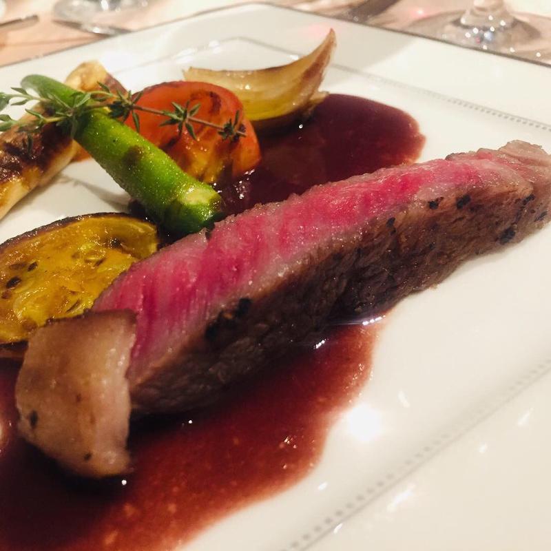 中山牛リブロースの鉄板ステーキ(フランス厨房 旬彩 中央駅店 )