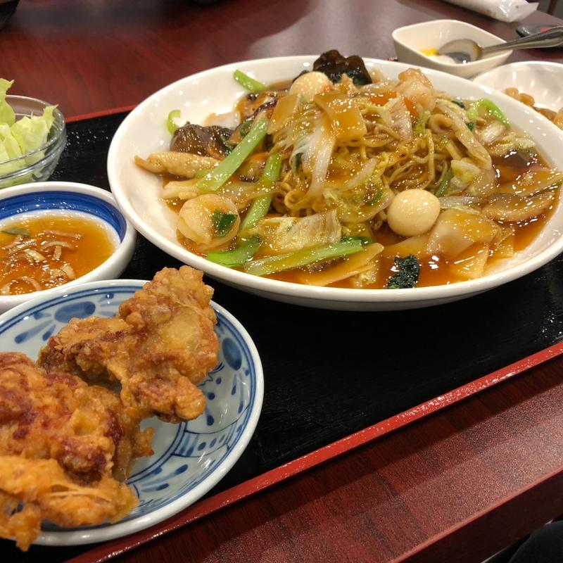 五目あんかけ焼きそば(北京飯店)