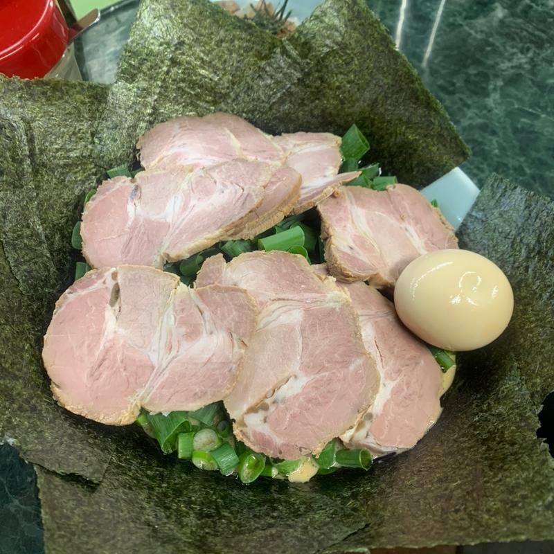 青ネギラーメン中 全トッピング(横浜寺田家 北柏店)