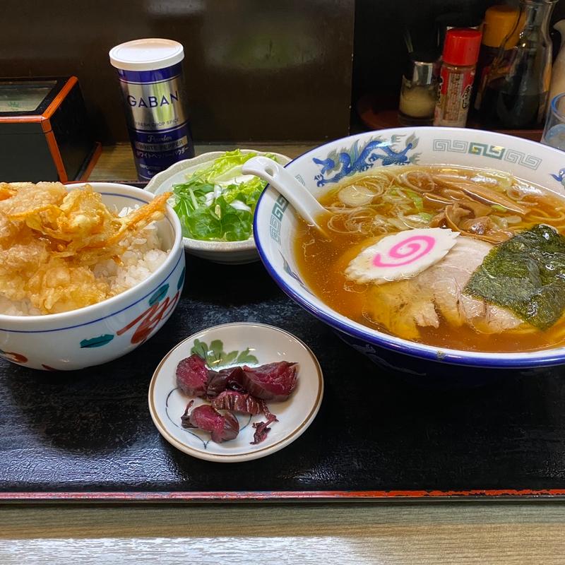ラーメンとミニ天丼のセット(金太郎 )