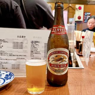 瓶ビールキリンクラシックラガー(中)(どて串かつラブリー)