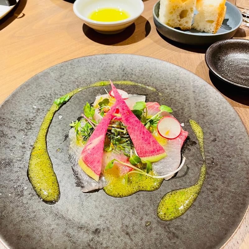 ディナーコース　鮮魚のカルパッチョ(KAGARIBI)