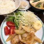 生姜焼き定食(季節料理 加乃)