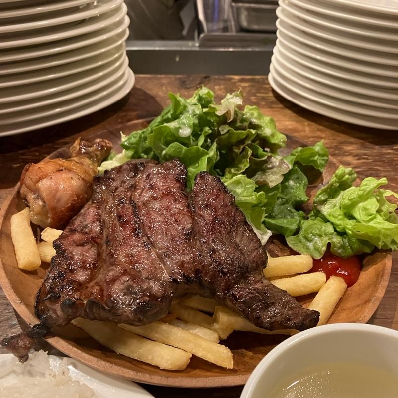 ビーフステーキプレート(ラムミートテンダー)