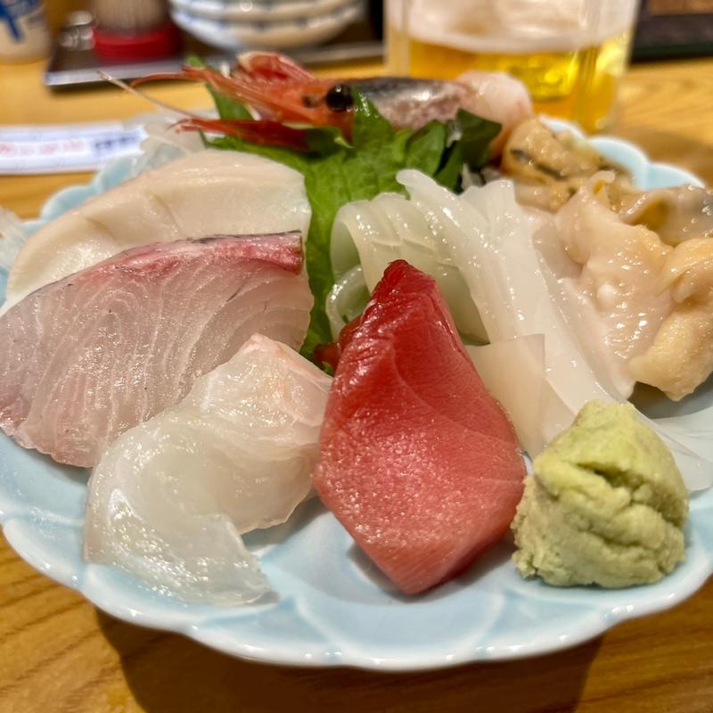 刺身の盛り合わせ(北の味心 竹ちゃん)