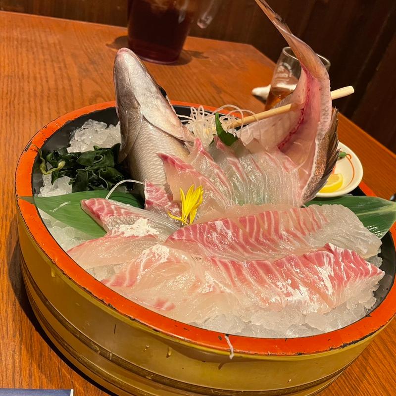 鯛の造り(釣船茶屋 ざうお 鈴鹿店)