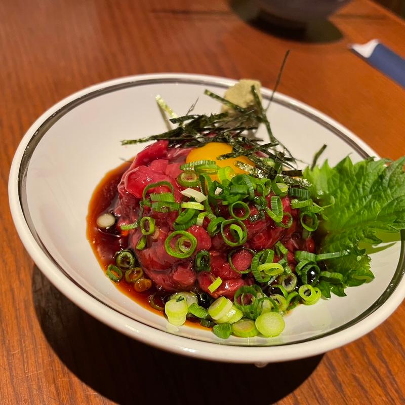 まぐろユッケ(釣船茶屋 ざうお 鈴鹿店)