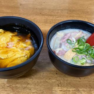 朝丼(天津丼＋かす汁)  11時まで(十八番 本店 （ジュウハチバン）)