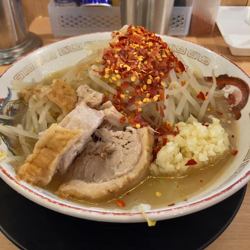 ミニラーメンにんにく野菜アブラあれ(豚山 東京ラーメン横丁店)
