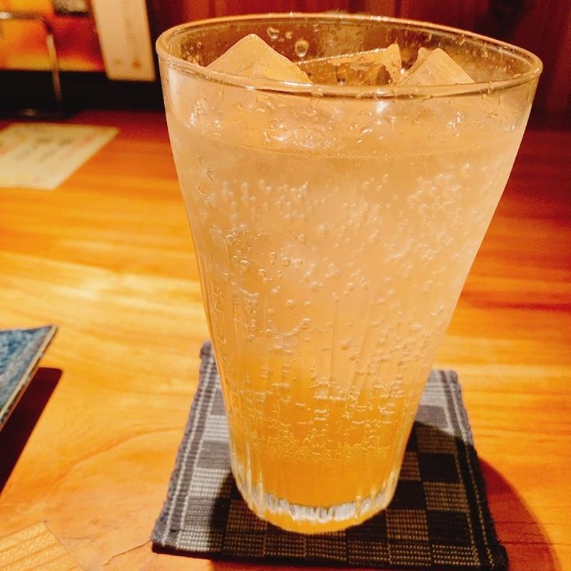 とろとろ梅酒ソーダ割り(ダイニング 六望)