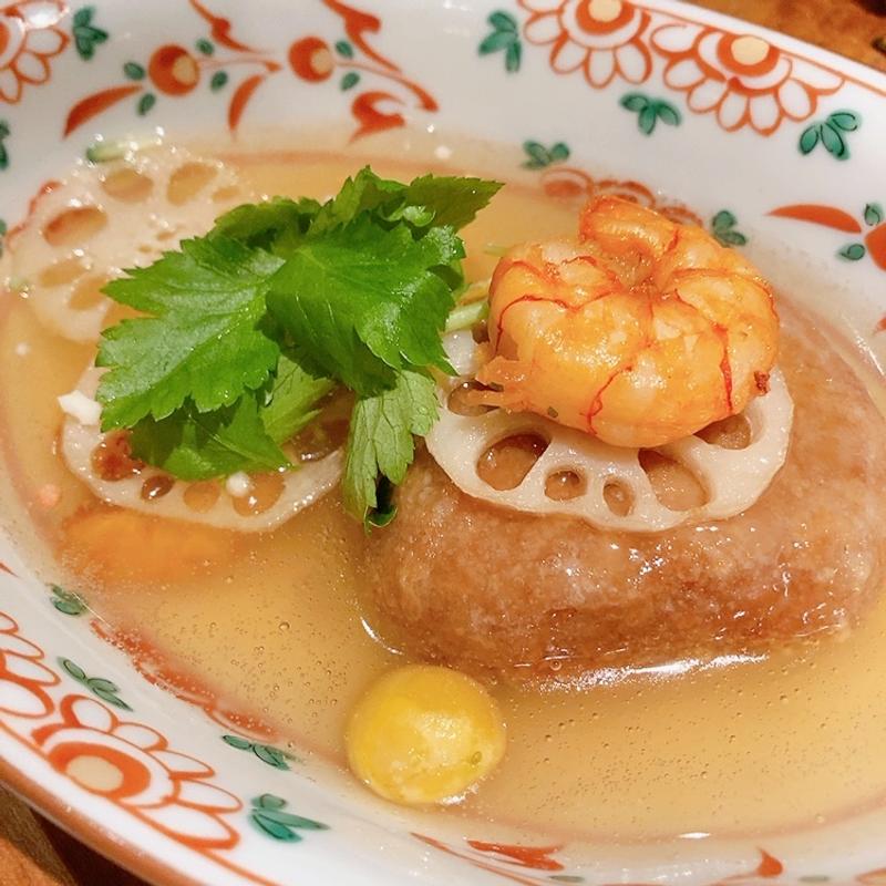 海老入り蓮根まんじゅう(ダイニング 六望)