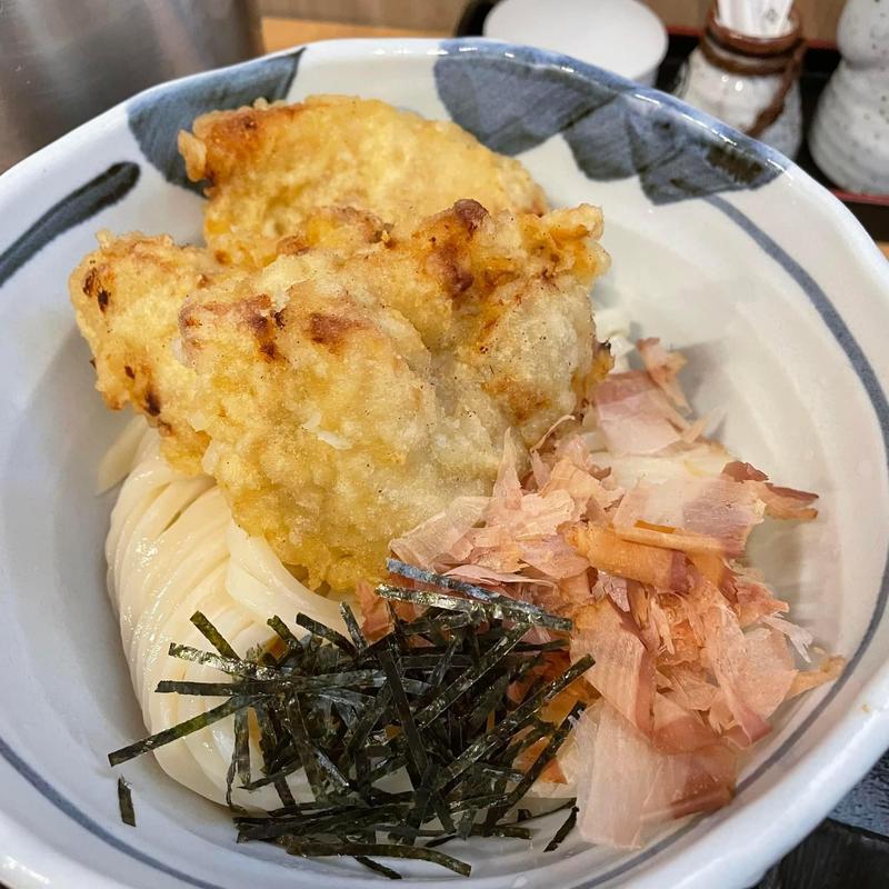 鶏天ぶっかけ(東成麺家 うどん上々)