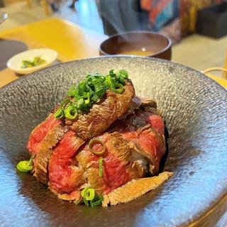 ステーキ丼セット(国産ランプ)(バルブ)