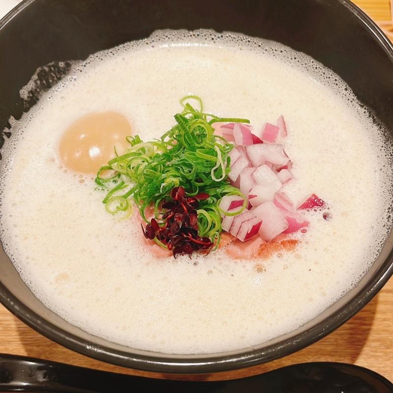 鶏白湯ラーメン（塩、ダイブ飯付き）(鶏と鮪節 麺屋 勝時)