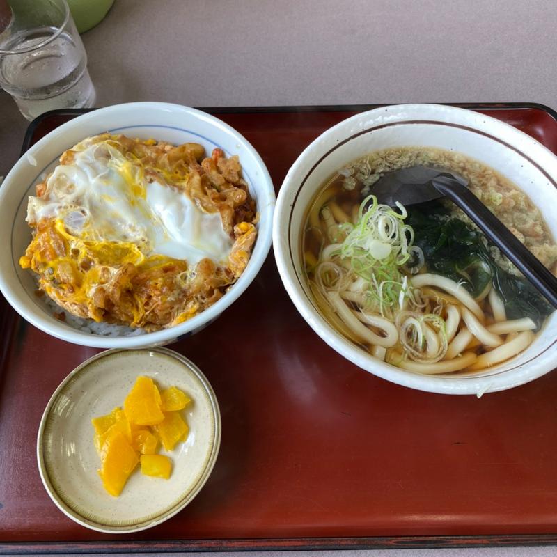 かき揚げ丼セット(山田うどん食堂 大泊店)