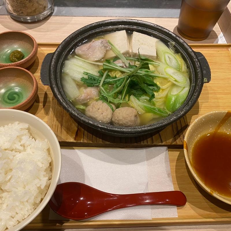 水炊き定食(やよい軒 天神２丁目店)