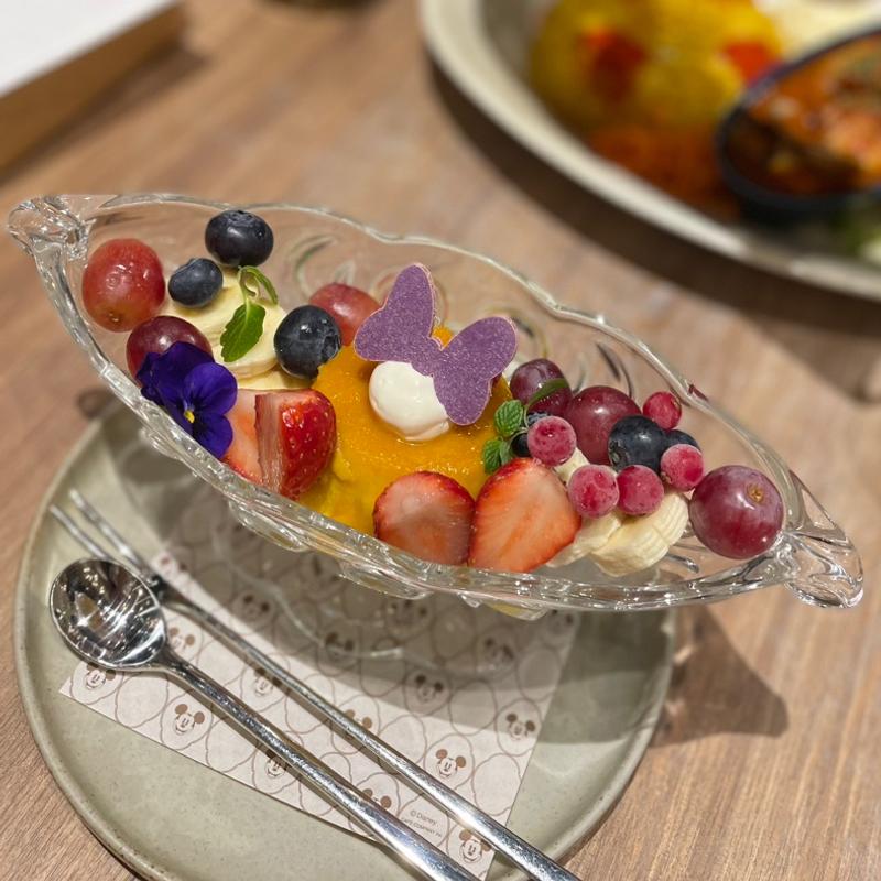 かぼちゃのプリン・ア・ラ・モード(Disney HARVEST MARKET)