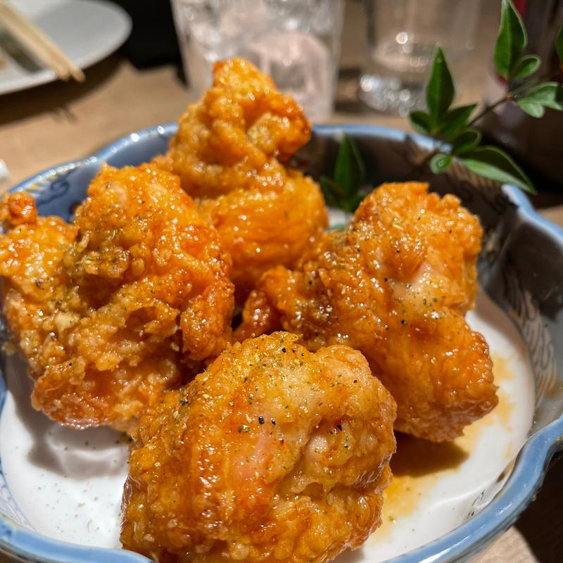 鶏の唐揚げ 極上山椒のせ(鳥焼き 鬼つね)