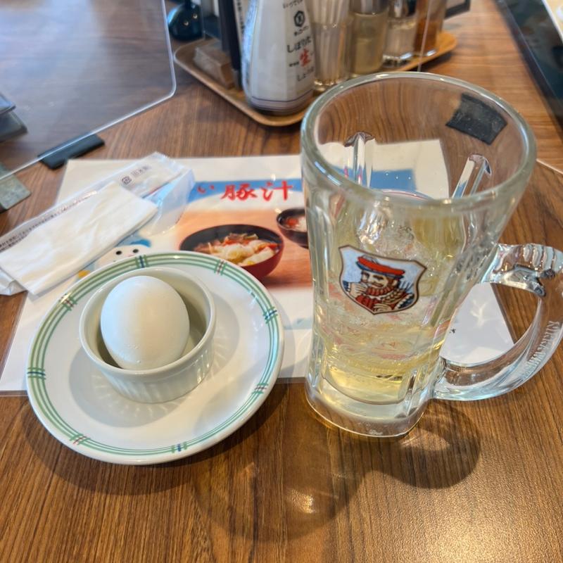 ハイボール、ゆで卵(紫あやめ36　あやめ亭 （富士屋レストラン　あやめ亭）)