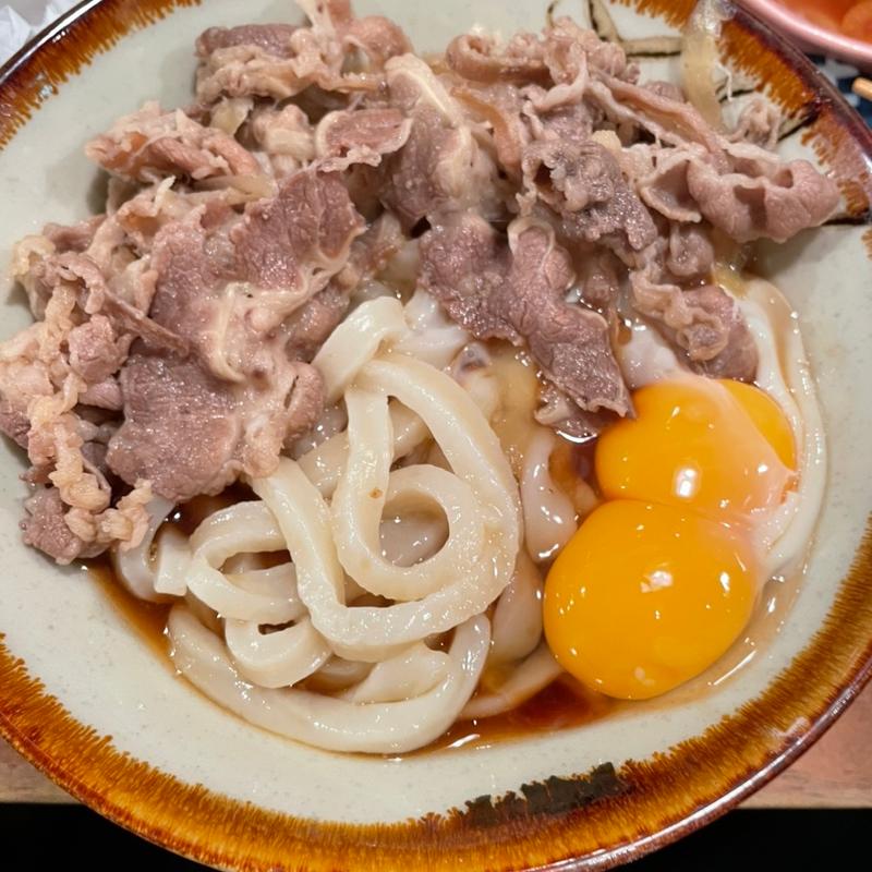 肉ぶっかけ(うどん酒場でべそ)