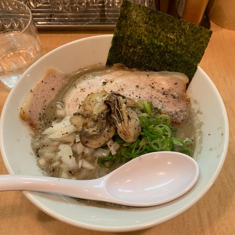 牡蠣らーめん(麺屋神楽)