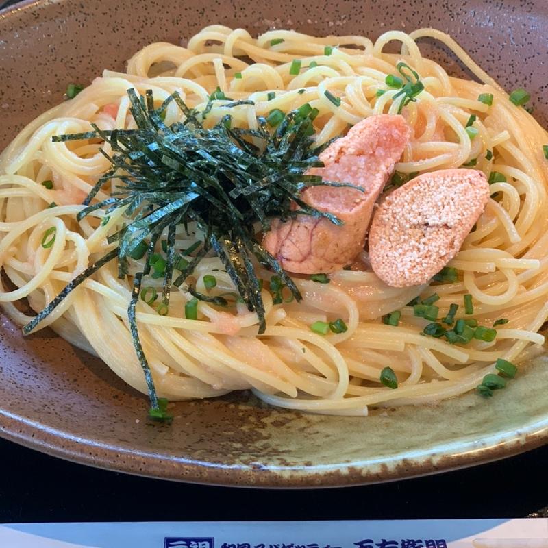 炙りたらこバター(洋麺屋 五右衛門 アクアシティお台場)