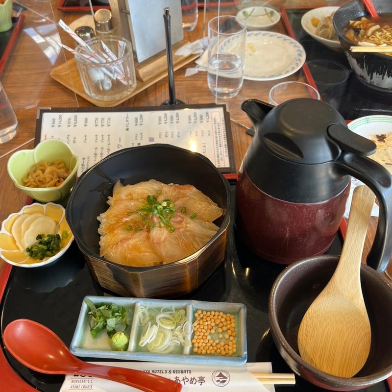 鯛茶漬けセット(紫あやめ36　あやめ亭 （富士屋レストラン　あやめ亭）)