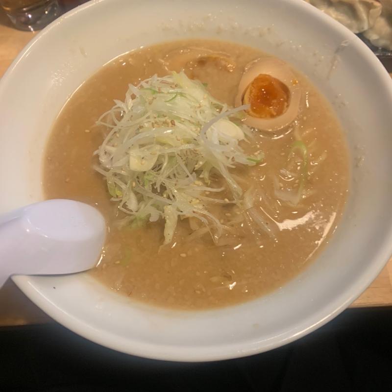 白ラーメン（白味噌）煮玉子トッピング(めんぱち)