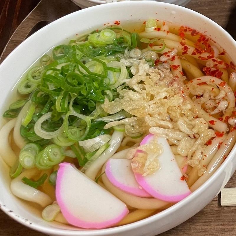 うどん（唐揚げ定食）(元祖 唐壱亭)