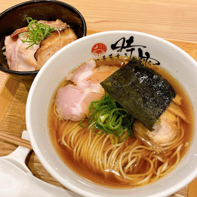中華そば お肉ごはん(中華蕎麦 時雨 これっとまーれ店)
